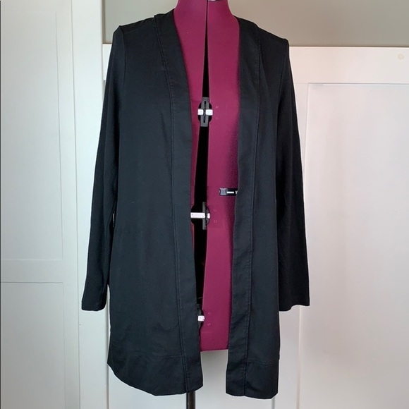 J. Jill light cardigan EUC black with pockets M - Picture 1 of 8